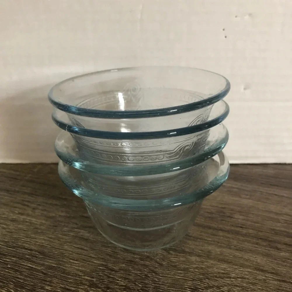 Fire King Blue Sapphire Custard Cups